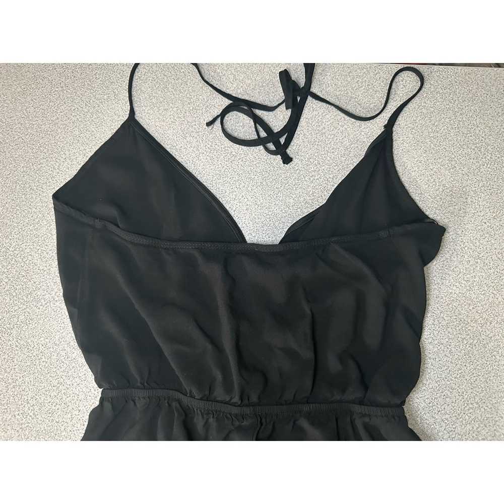 Lulus Sz M Learning To Fly Halter Jumpsuit Black … - image 4