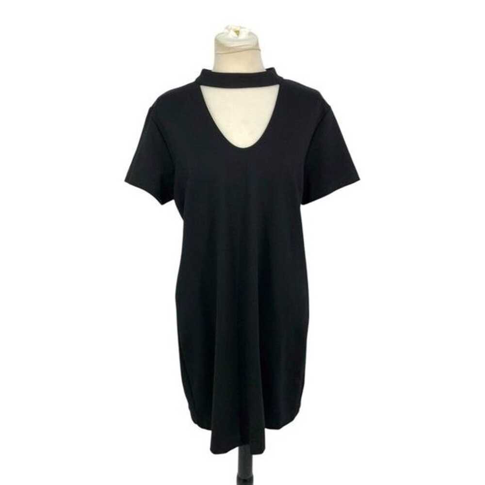 Sanctuary Madeline Black Tunic Mini Dress Size La… - image 2