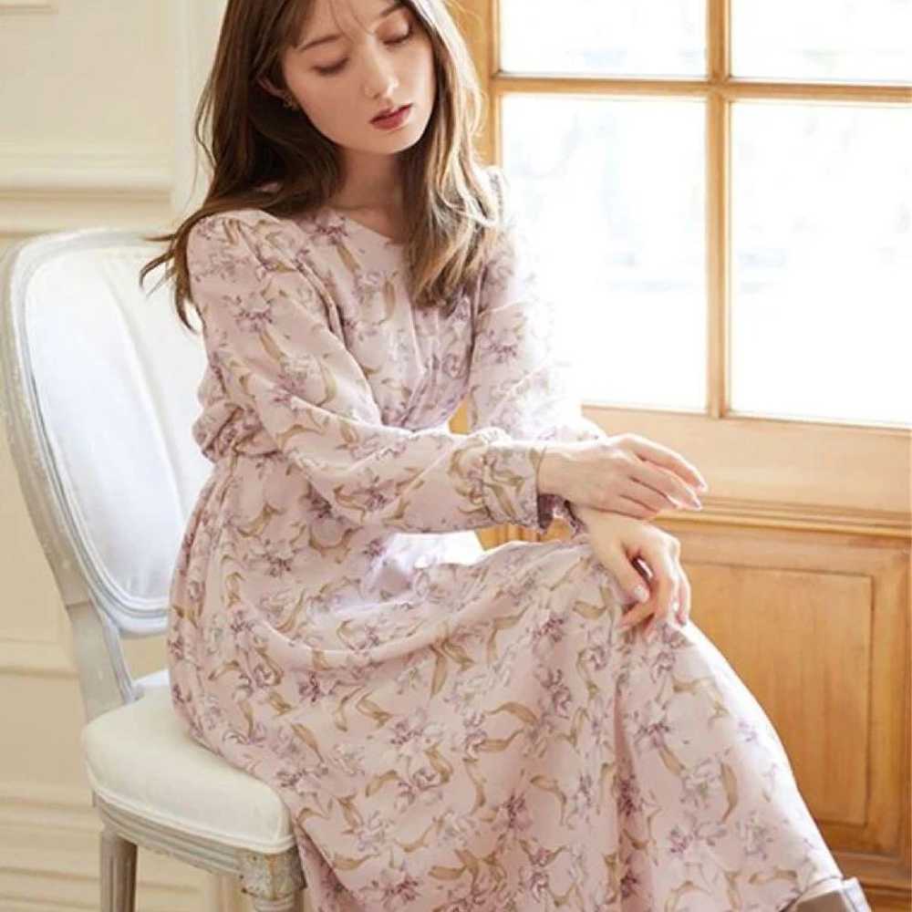 LL size fleece-lined floral dress - image 1