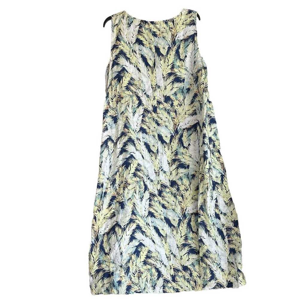 J Jill Love Linen Maxi Dress XL Sleeveless Tropic… - image 1