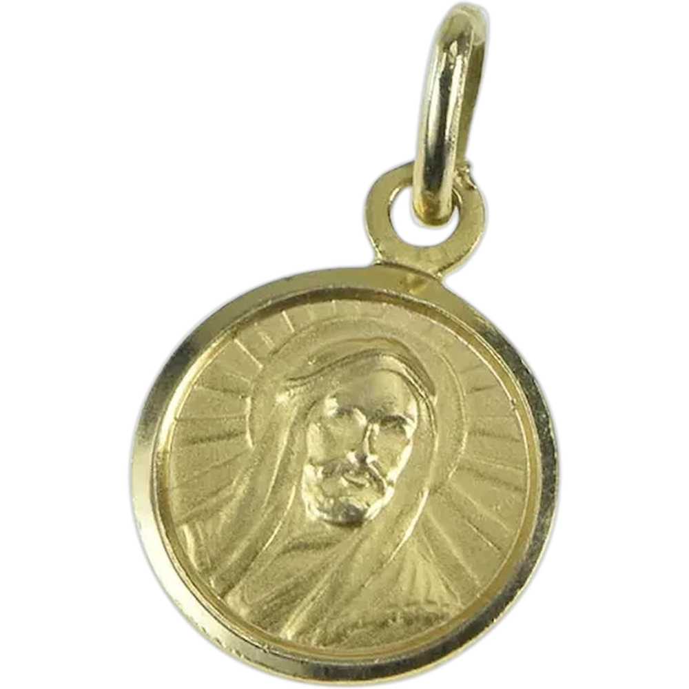 18K Christian Biblical Wiseman Reversible Faith C… - image 1