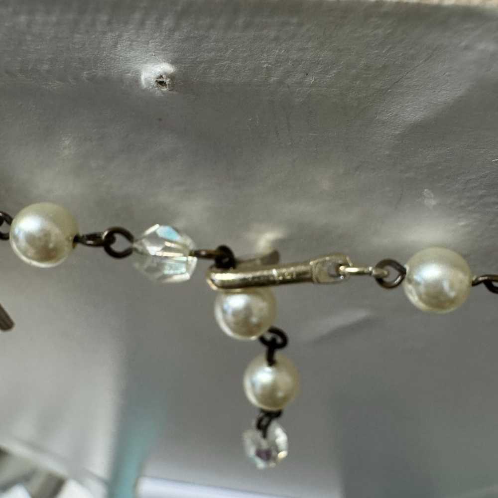 Vintage faux pearl necklace - image 5