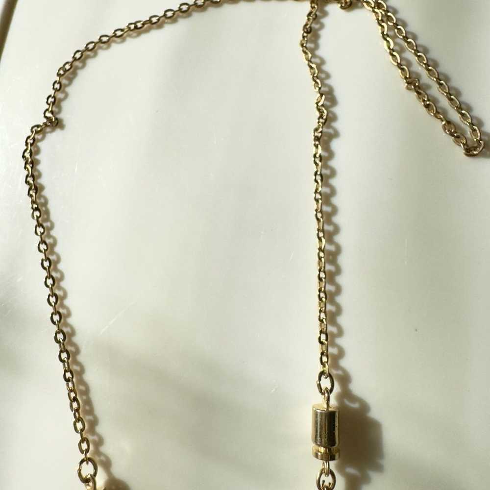 Vintage gold and black onyx beadedNecklace - image 3