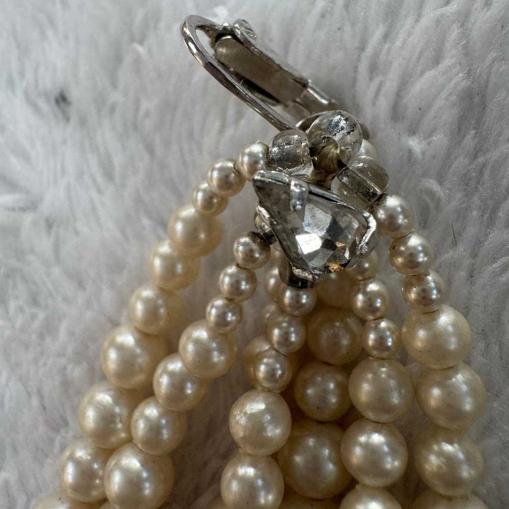 Marvella vintage pearl earrings clips - image 5