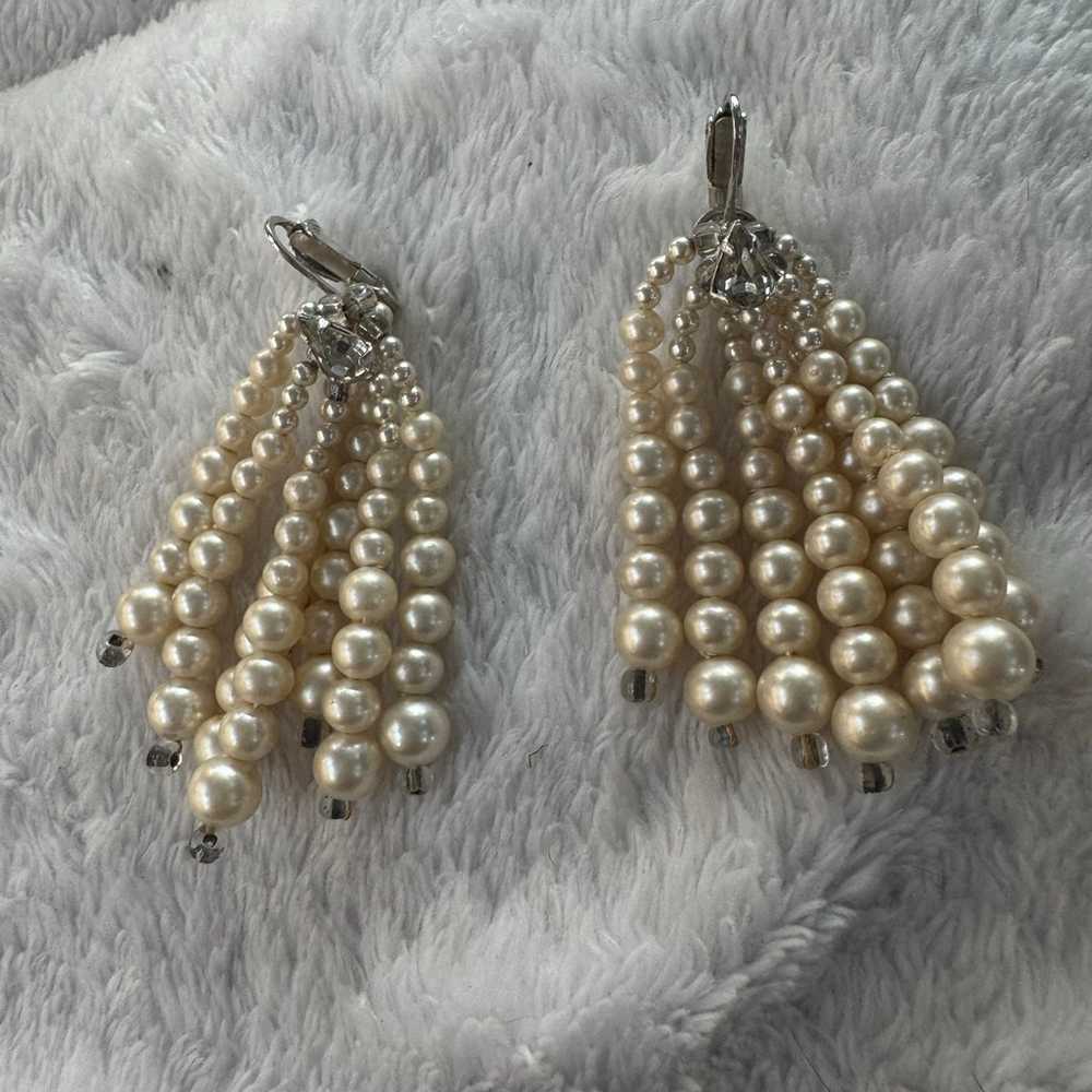 Marvella vintage pearl earrings clips - image 6