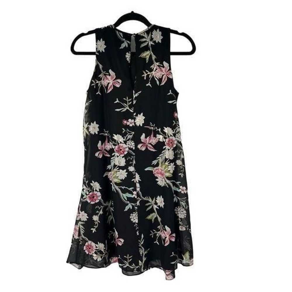 Calvin Klein Metallic Floral Trapeze Dress Sz 4 W… - image 3