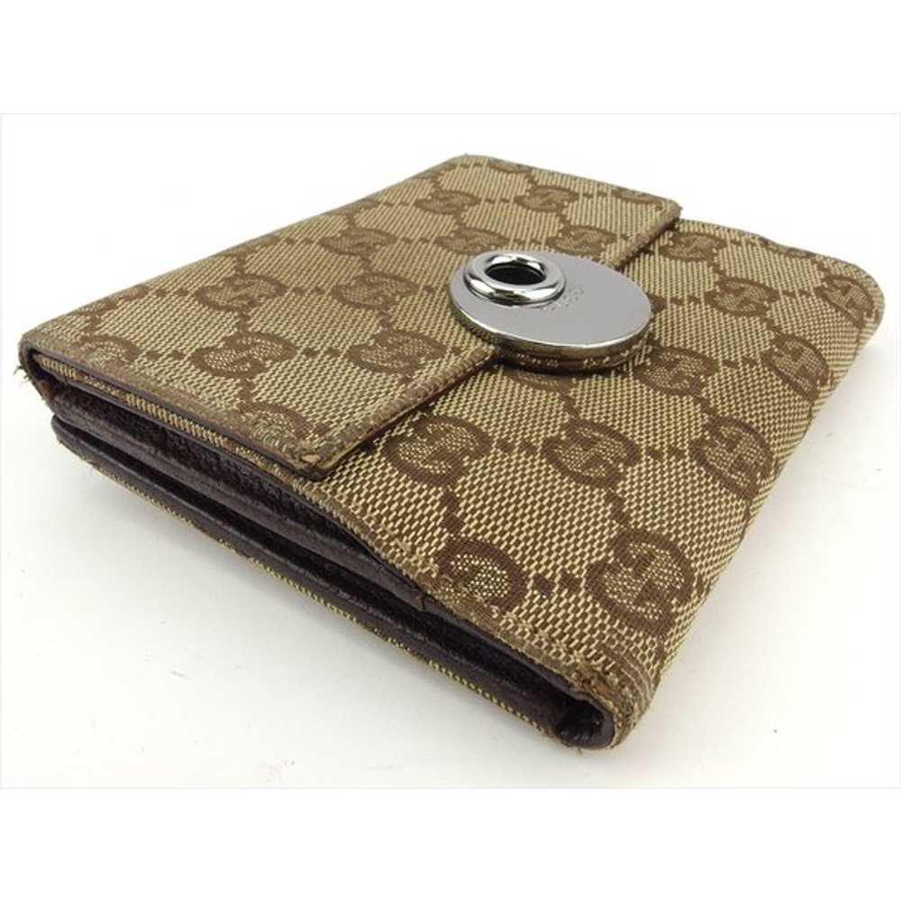 Gucci Bifold Mini Wallet W Hook Eclipse GG For Wo… - image 4