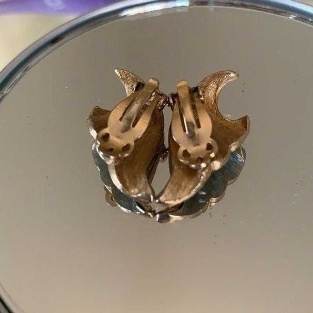 Vtg gold & silver clip on earrings - image 3