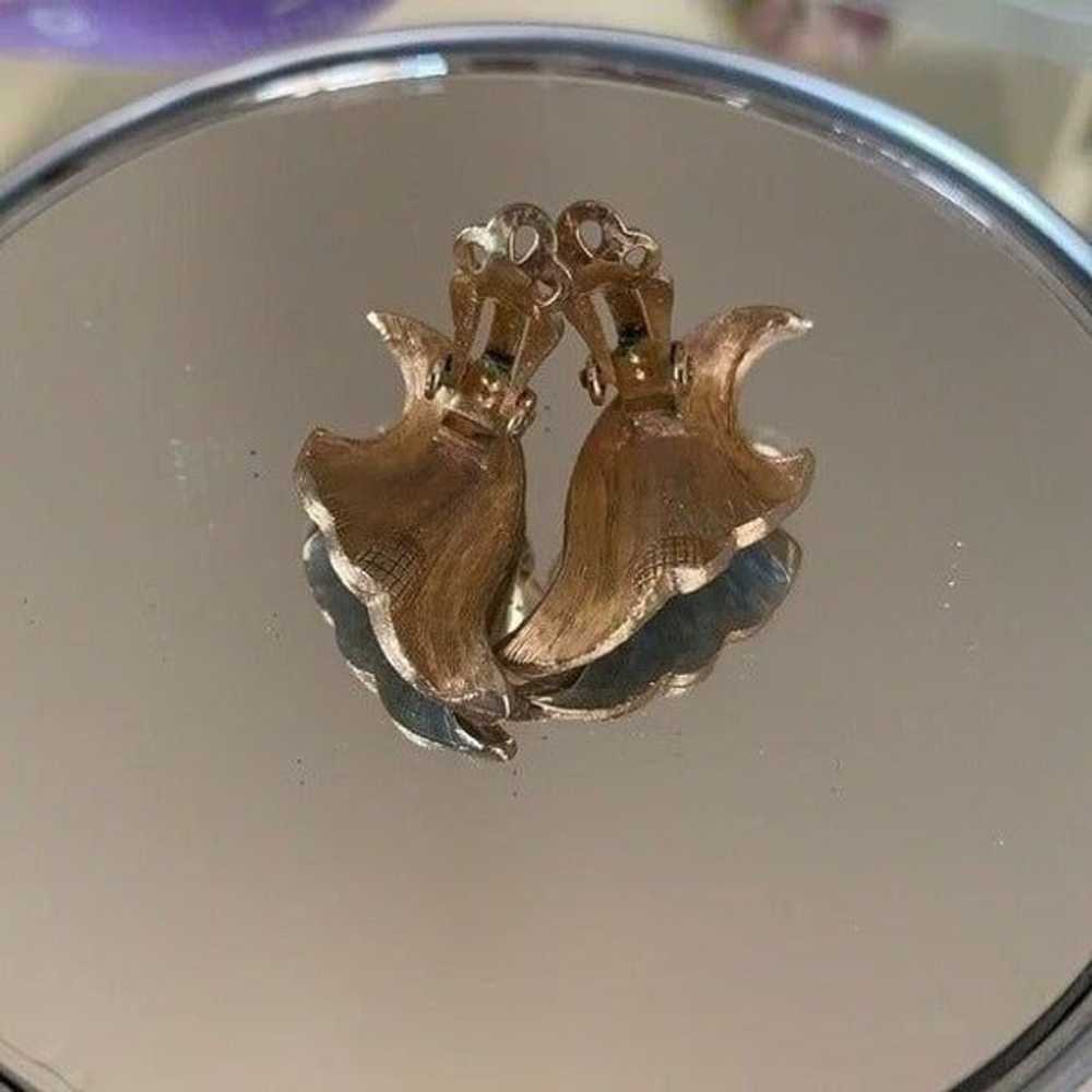 Vtg gold & silver clip on earrings - image 5