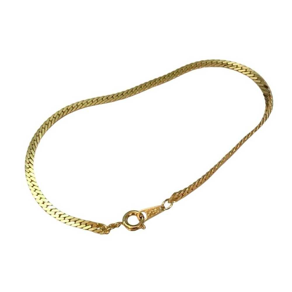 Vintage Gold Tone Chain Bracelet - image 1