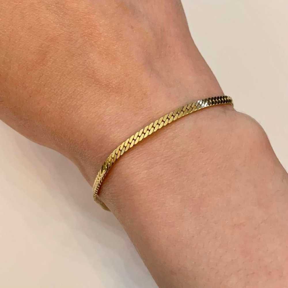 Vintage Gold Tone Chain Bracelet - image 5