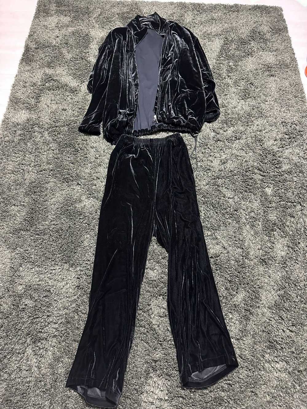 Balenciaga Balenciaga Black velvet training loung… - image 2