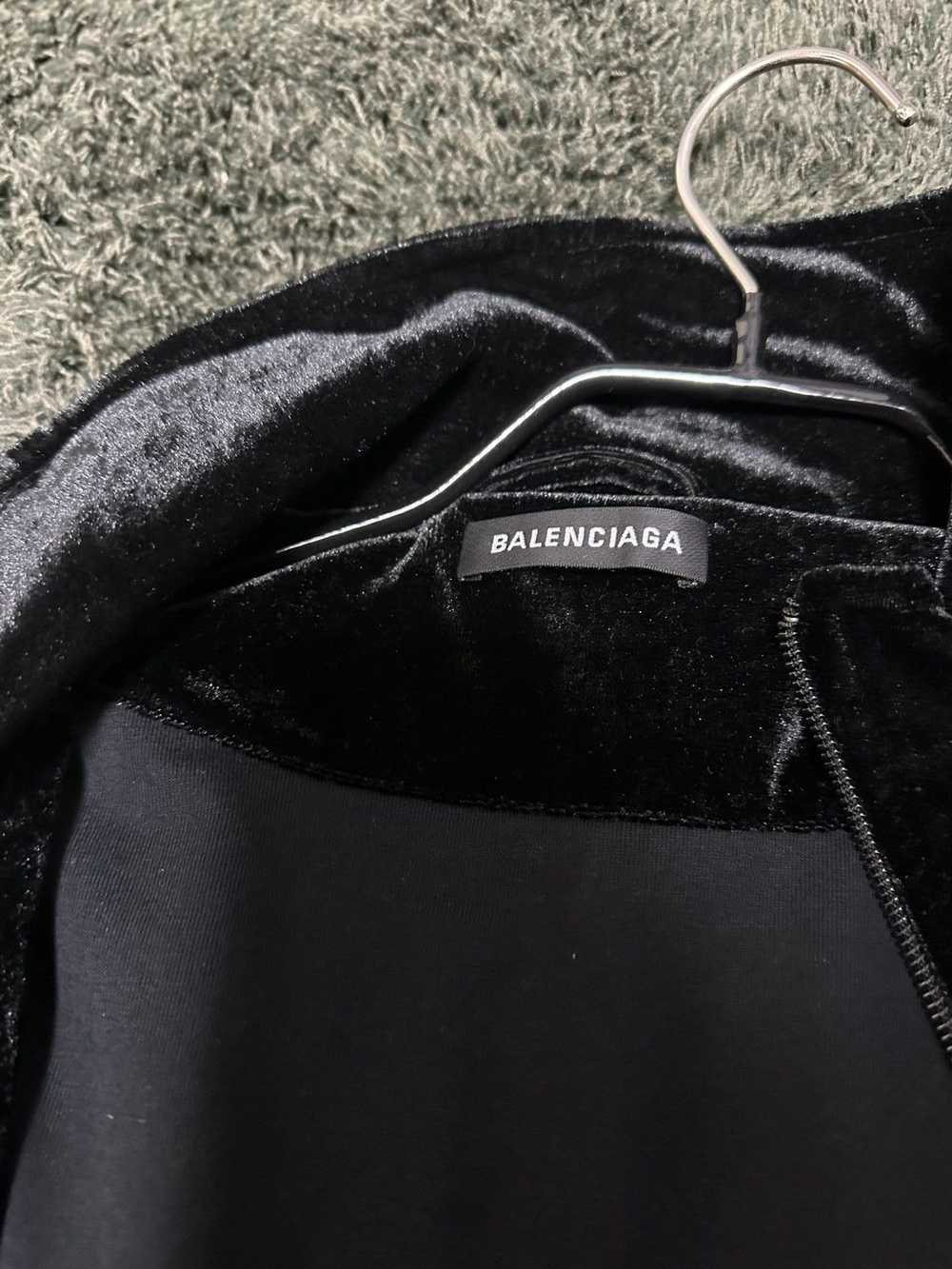 Balenciaga Balenciaga Black velvet training loung… - image 3