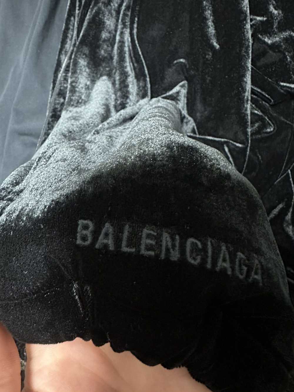 Balenciaga Balenciaga Black velvet training loung… - image 4