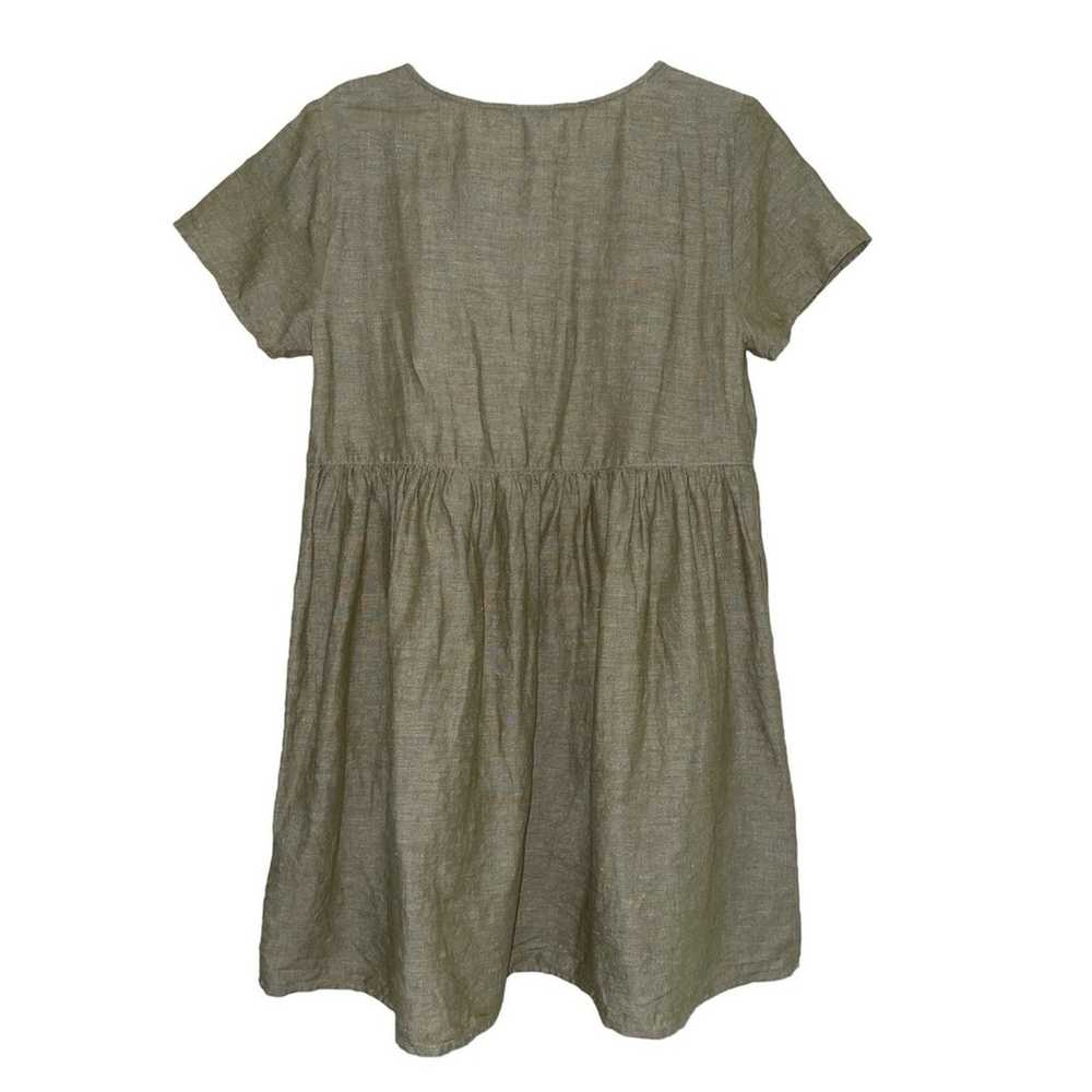 Madewell Linen Blend Alexandra Button-Front Mini … - image 3