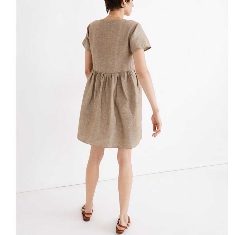 Madewell Linen Blend Alexandra Button-Front Mini … - image 4