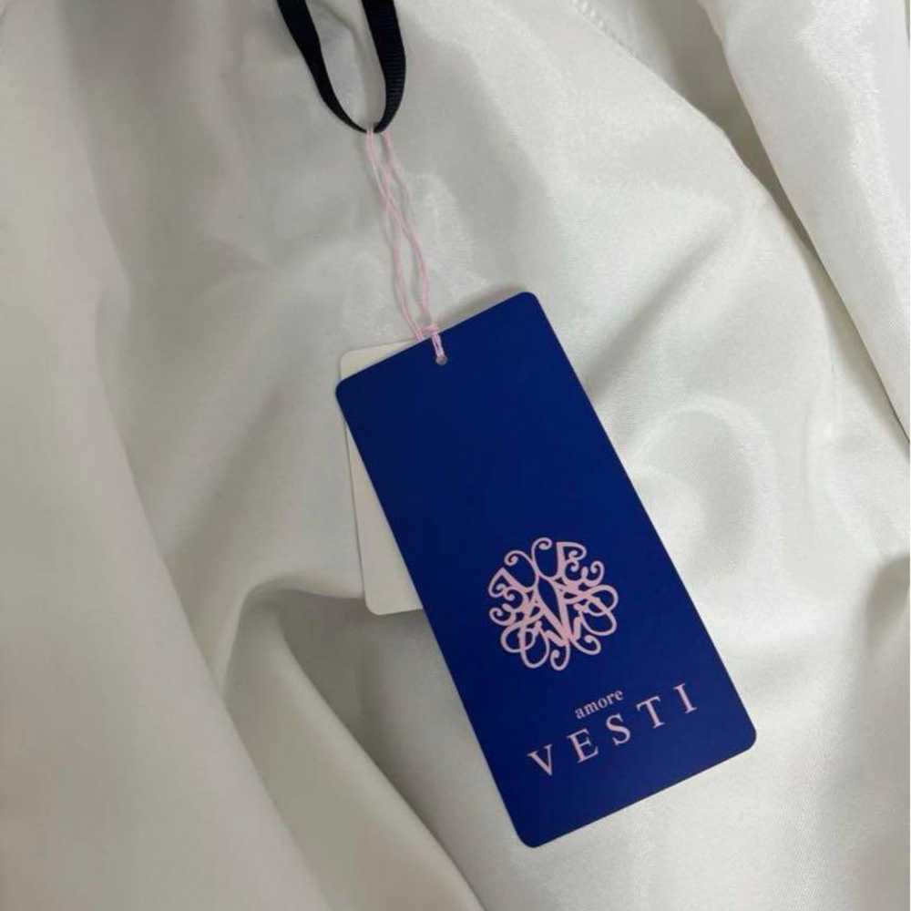 VESTI Navy White Dress Size S - image 4