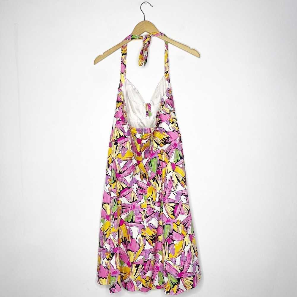 Vicky Tiel Floral Halter Dress Size Medium - image 2