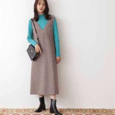 Nep Tweed Jumper Skirt N. Natural Beauty Basic