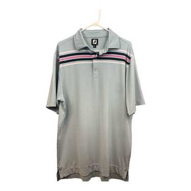 Footjoy FJ FootJoy Golf Blue Striped Casual Polo S