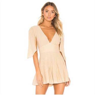 House of Harlow 1960 X Revolve Talia Romper in Gol