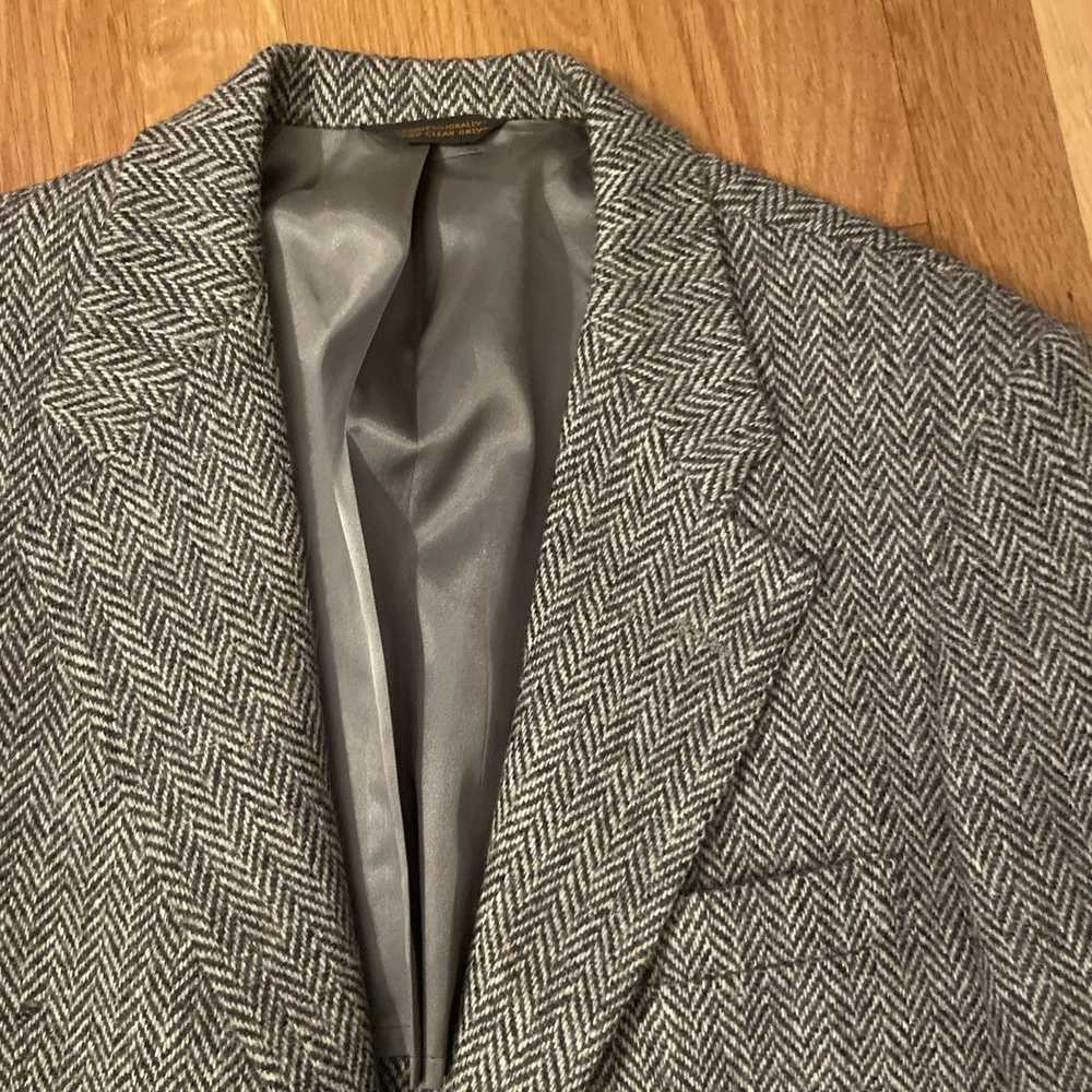 Harris Tweed Harris Tweed Herringbone Wool Blazer… - image 6