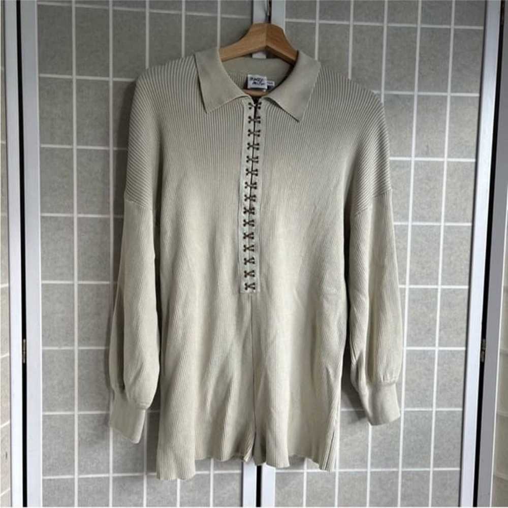 NWOT Princess Polly Jenna Ribbed Long Sleeve Swea… - image 4