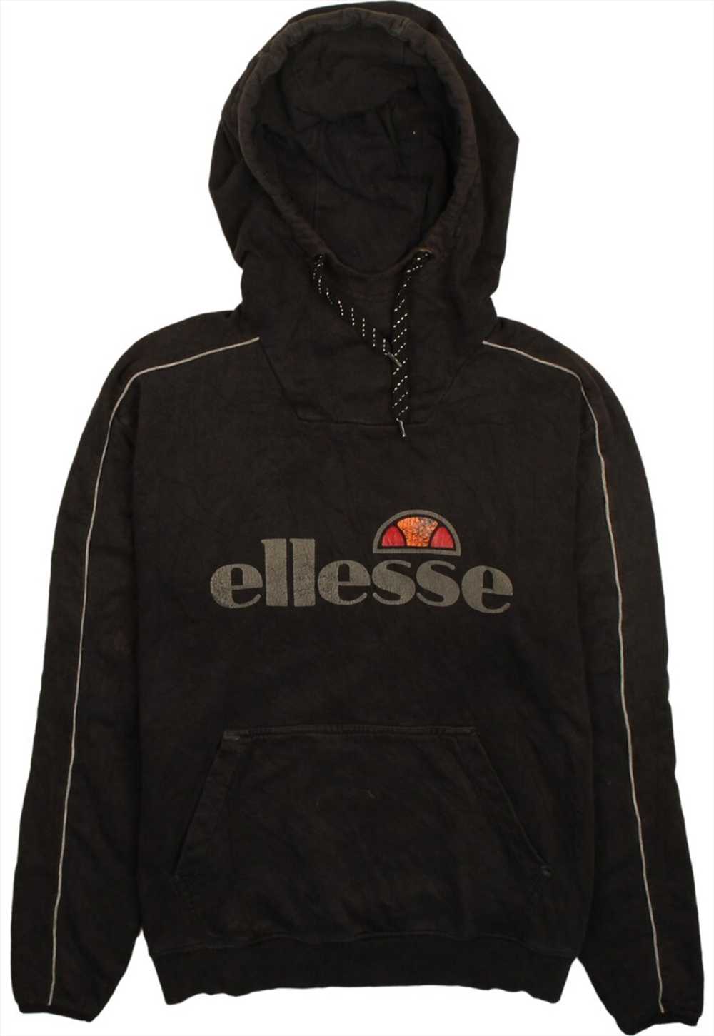 Vintage 90's Ellesse Hoodie Pullover Spellout Hea… - image 1