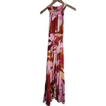 Abel The Label Anthropologie Dress Size S Pink Fl… - image 1