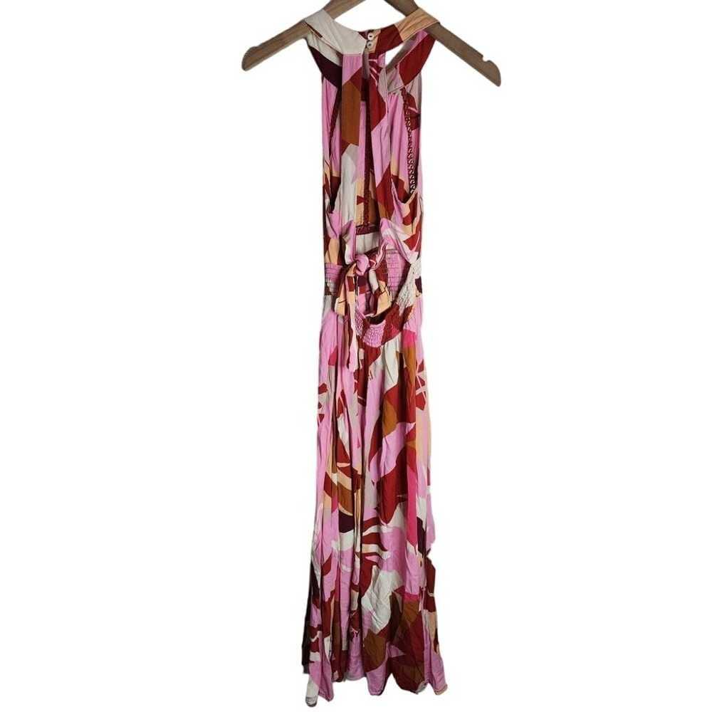 Abel The Label Anthropologie Dress Size S Pink Fl… - image 3