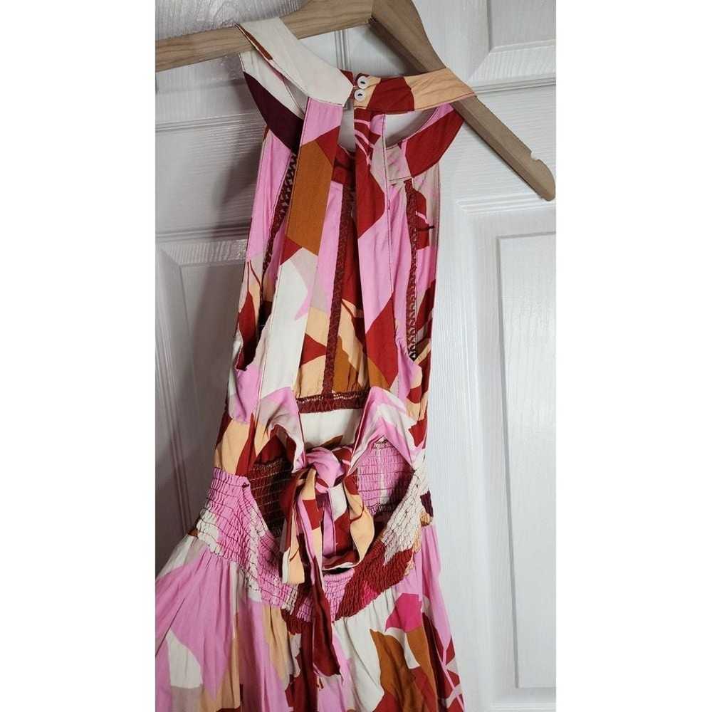 Abel The Label Anthropologie Dress Size S Pink Fl… - image 6