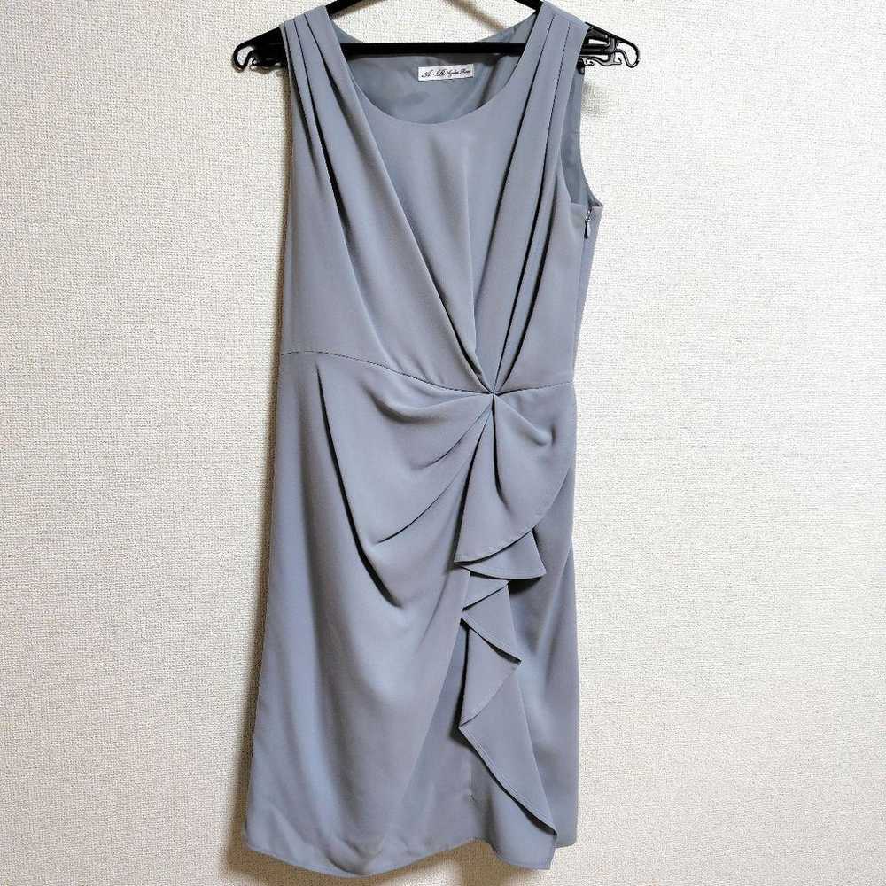 A.R. Azalea Rose Blue Gray Party Dress - image 1