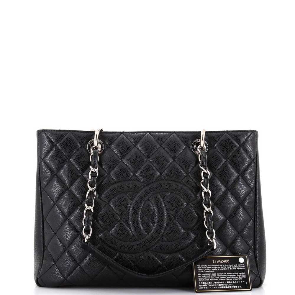 Chanel Classic Cc Shopping leather tote - image 2