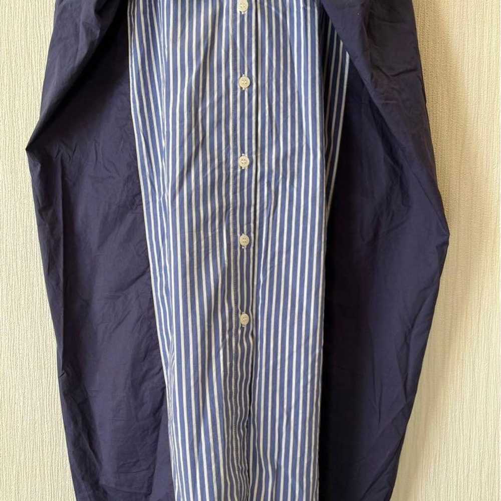 Chesty Knee-Length Stripe Dress Shirt Navy - image 9