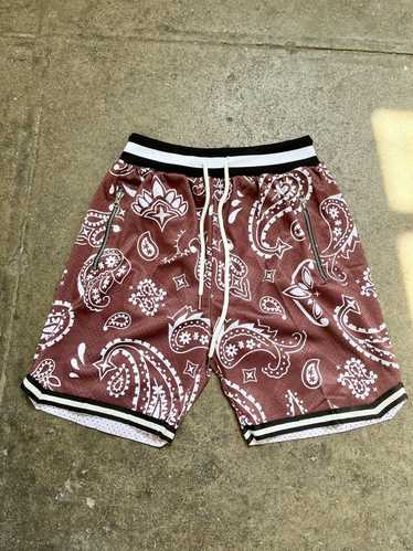 Streetwear × Vintage Paisley Bandana Basketball Sh