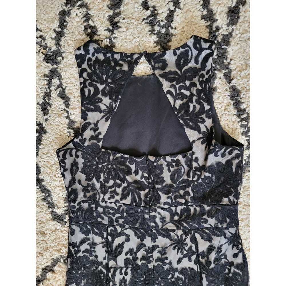 Eliza J Little Black Lace Overlay Cutout Pleated … - image 7