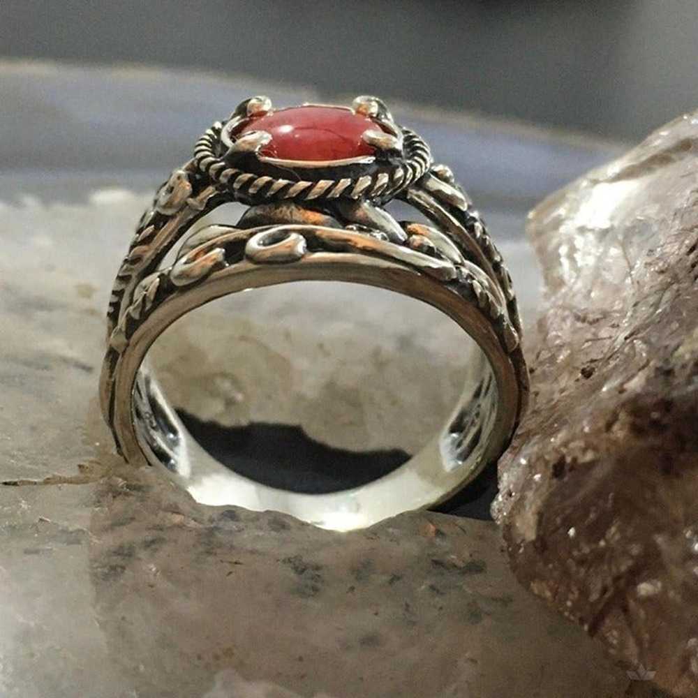 Carolyn Pollack Southwestern Style Sterling Red J… - image 5