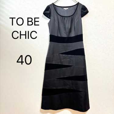 TOBECHIC Sleeveless Dress 40 One-piece Black Knee… - image 1