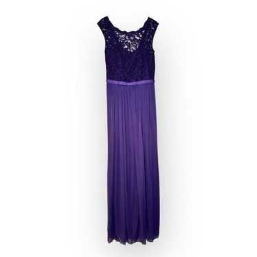 Davids Bridal Purple lace formal Dress-Long woman… - image 1