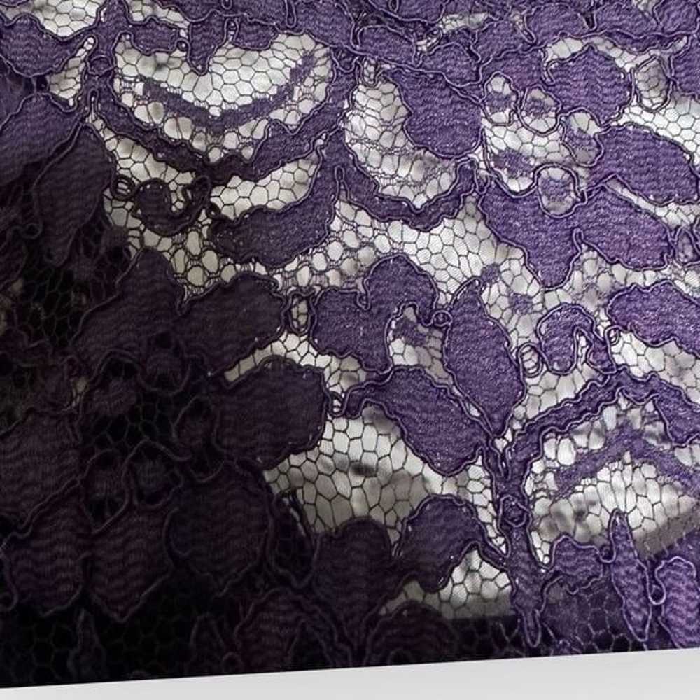 Davids Bridal Purple lace formal Dress-Long woman… - image 4