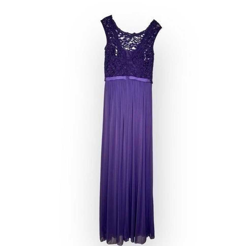 Davids Bridal Purple lace formal Dress-Long woman… - image 5