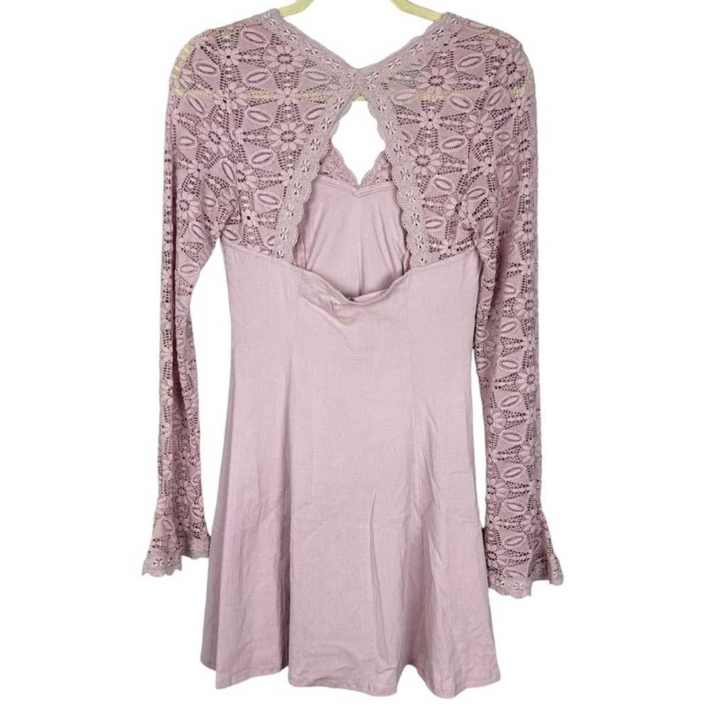 Free People Intimately Boho Lilac Lace Bell Sleev… - image 6