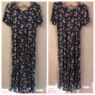 Vintage Petite Jazz Floral Wide-Leg Jumpsuit