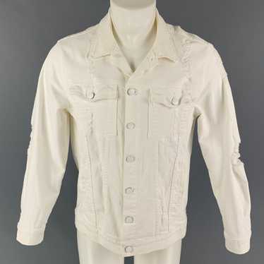 Designer CURRENT / ELLIOTT Size M White Distressed