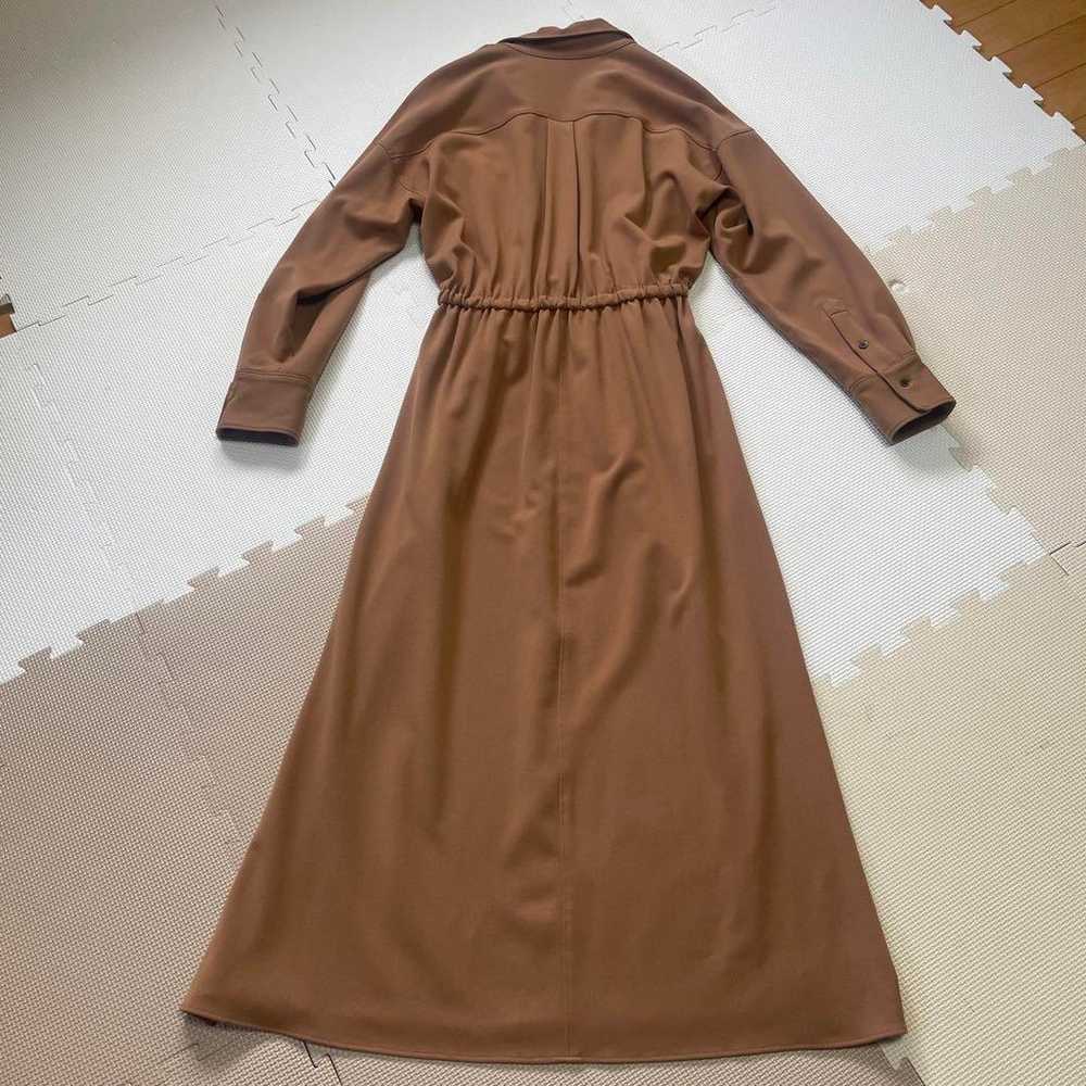 Banyard Storm Brown Long Shirt Dress Long Sleeve … - image 5