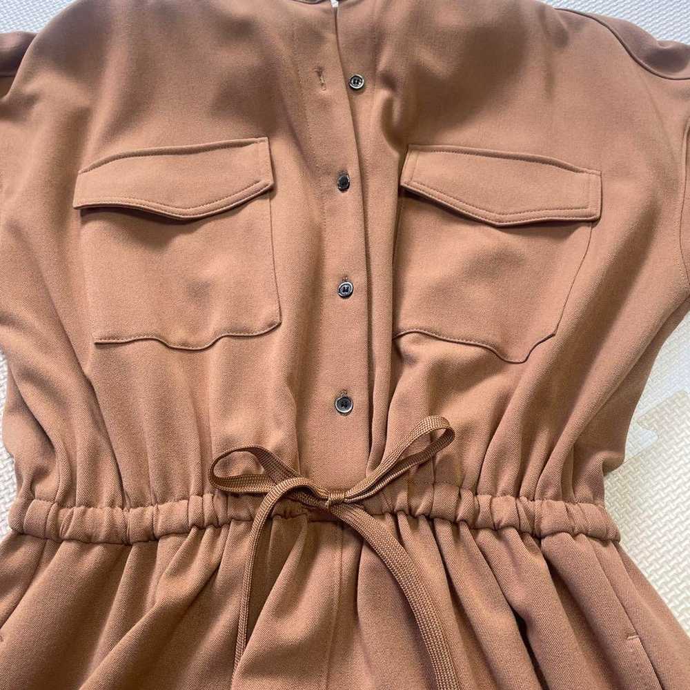 Banyard Storm Brown Long Shirt Dress Long Sleeve … - image 8