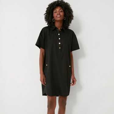 Pomander Black Short Sleeve Pocket Oversized 100%… - image 1