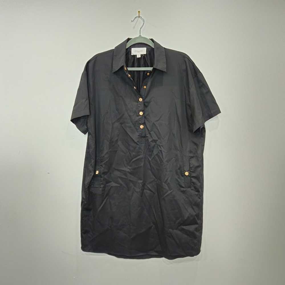 Pomander Black Short Sleeve Pocket Oversized 100%… - image 2