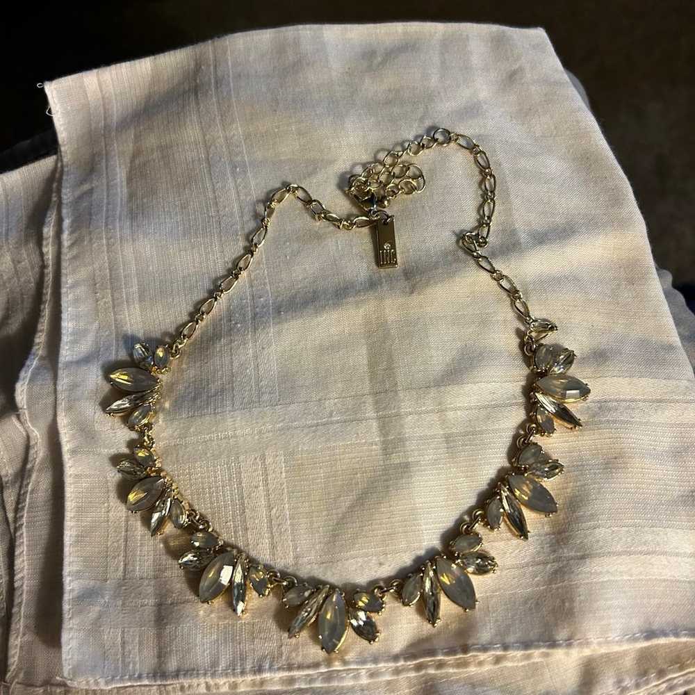 Vintage rhinestone statement necklace - image 2