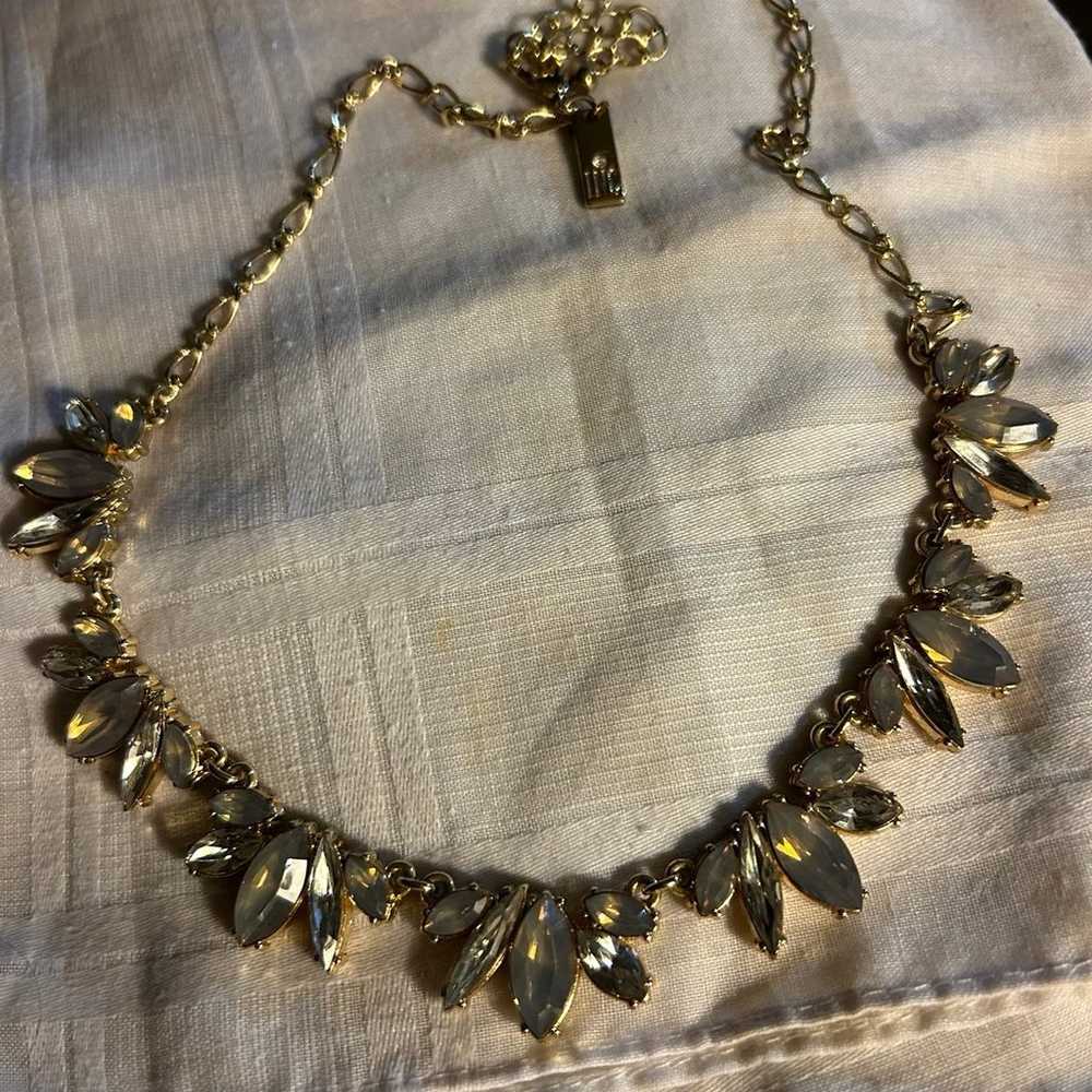 Vintage rhinestone statement necklace - image 3